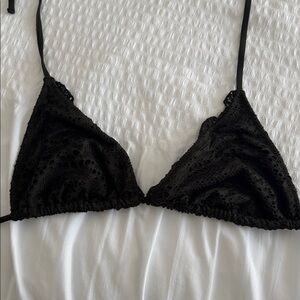 Xhilaration triangle army green Bikini Top size medium